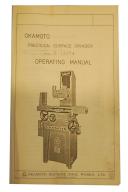Okamoto-Okamoto Mdl. 6-12/14 Precision Surface Grinder Manual-6-12/14-01
